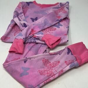 Kirkland Girls Pink & Purple 2 Piece Pajamas Size 4T